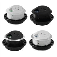 Pixel In-Desk Power & USB Charging Outlet | Cableduct Systems