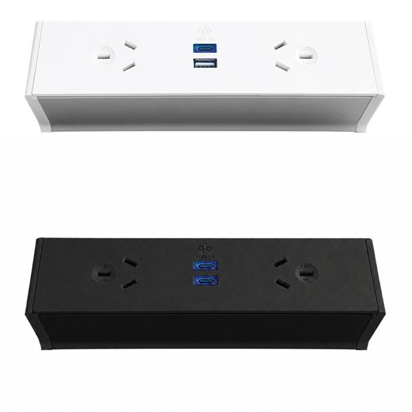 Qiksilva Desktop Power Rail | Cableduct Systems