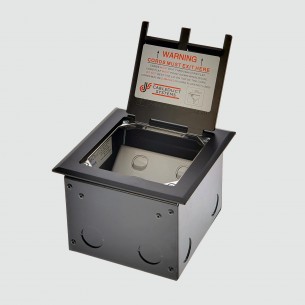 FOBSSBF1STDO3D - FFOB-148BLK Floor Box 1 x Standard  DGPOs + 3 Data Provisions