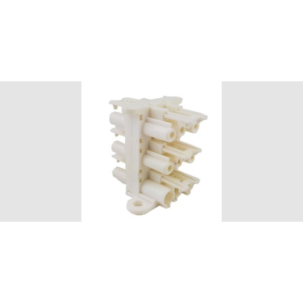 3-Pole Distribution Block, 1 In to 5 Out | Cableduct Systems