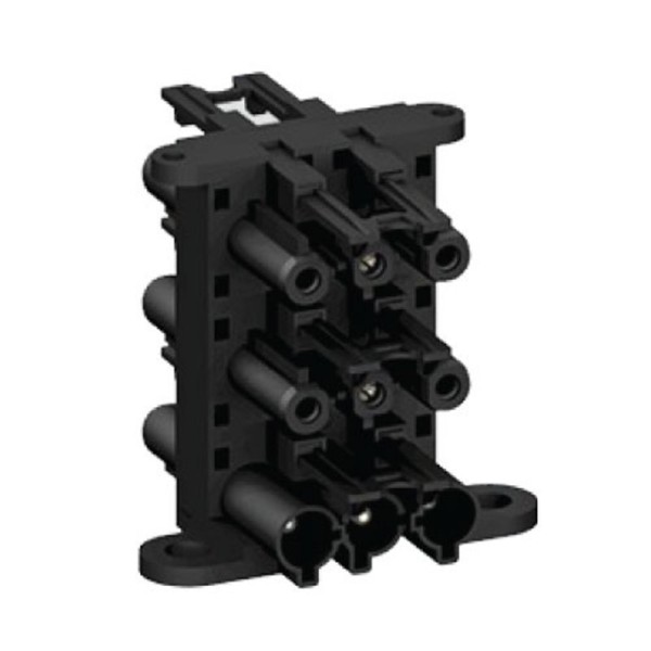 3-Pole Distribution Block, 1 In to 5 Out | Cableduct Systems