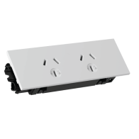 Double GPO Quick Fit Outlet | Cableduct Systems