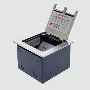 FOBSSF1STDO3D-SE -  FFOB-148F Floor Box 1 x Standard  DGPOs + 3 Data Provisions