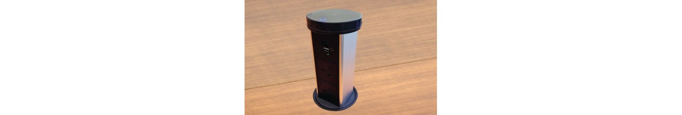 Pop-Up Power Outlets & Towers | Desk & Benchtop | Cableaway