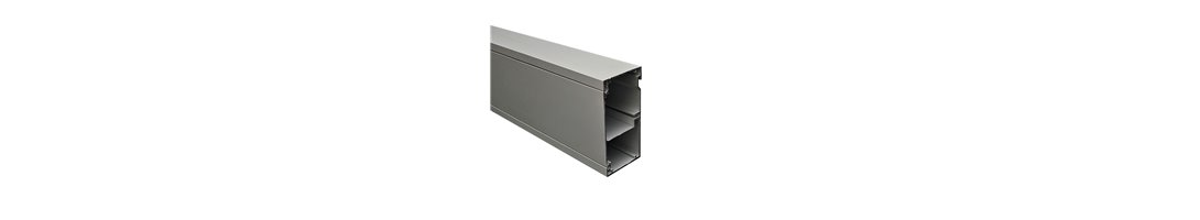 50x100mm Skirting Duct – Natural Anodised | Body, Lids & Accessories | Cableaway