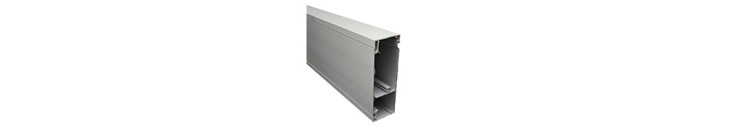 50x150mm Skirting Duct – Natural Anodised | 2 & 3 Channel | Cableaway