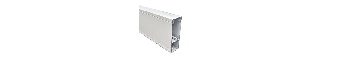 50x150mm Skirting Duct – Pearl White | 2 & 3 Channel | Cableaway