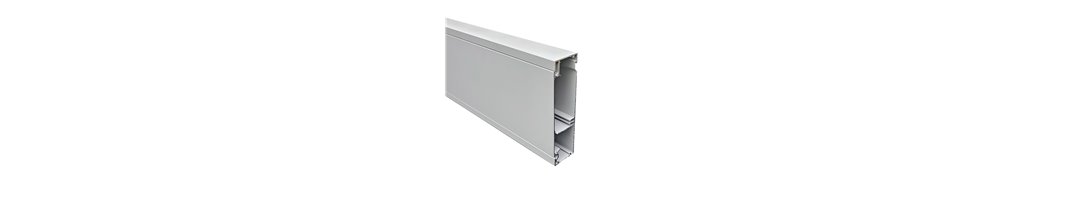 40x150mm Skirting Duct – Oyster Grey | Body, Lids & Accessories | Cableaway