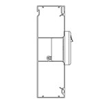 60x200mm Skirting Duct – Oyster Grey | 3 Channel, Made to Order | Cableaway