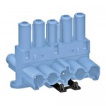 5 Pole Soft Wiring Lighting Control Distribution Blocks