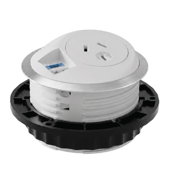 cableduct pixel white usb ac